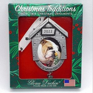 Dog Picture Frame Christmas Ornament "Home Is Where The Dog Is" 2022